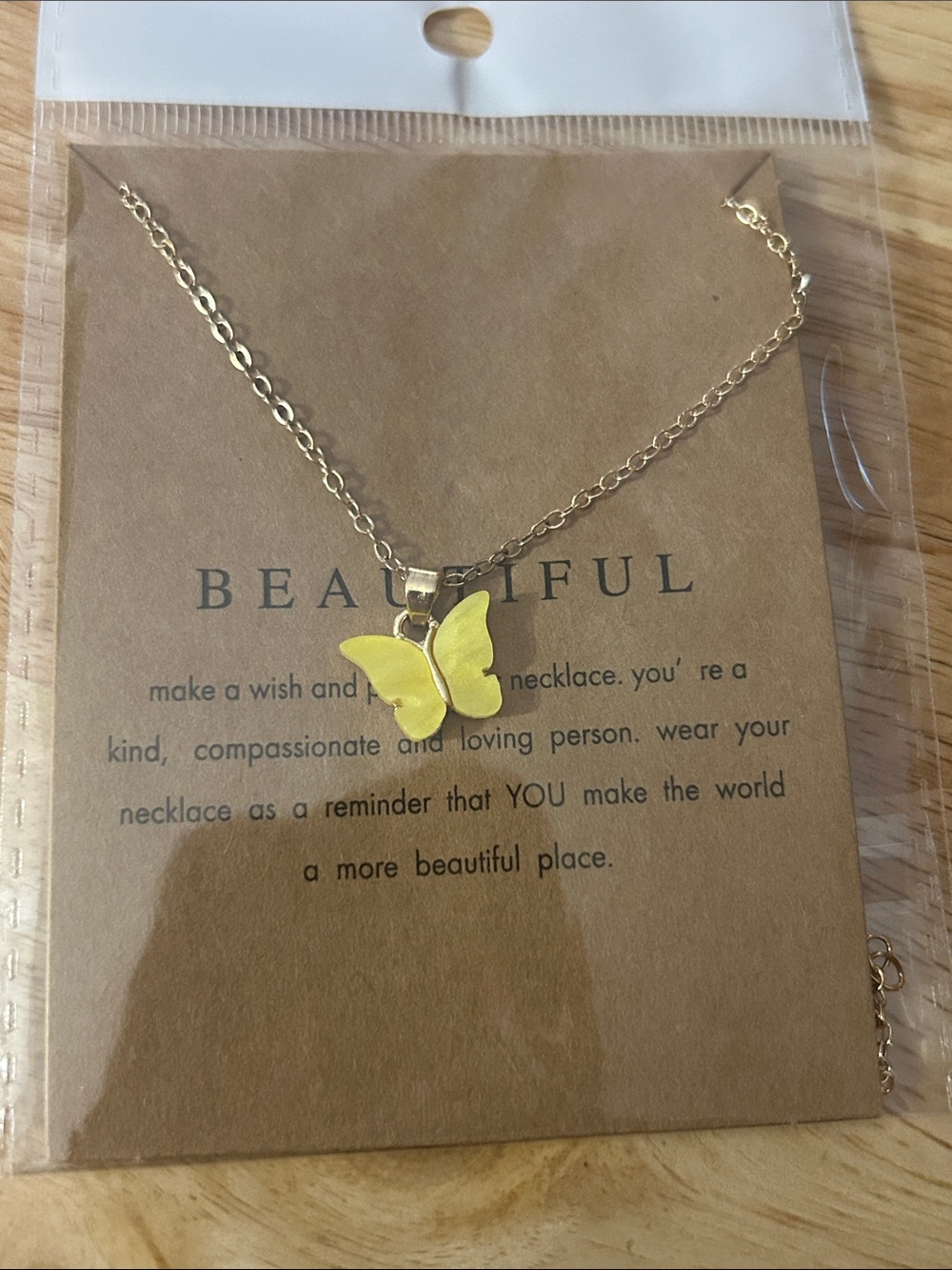 Gold Butterfly Pendant Necklace - Women Jewelry